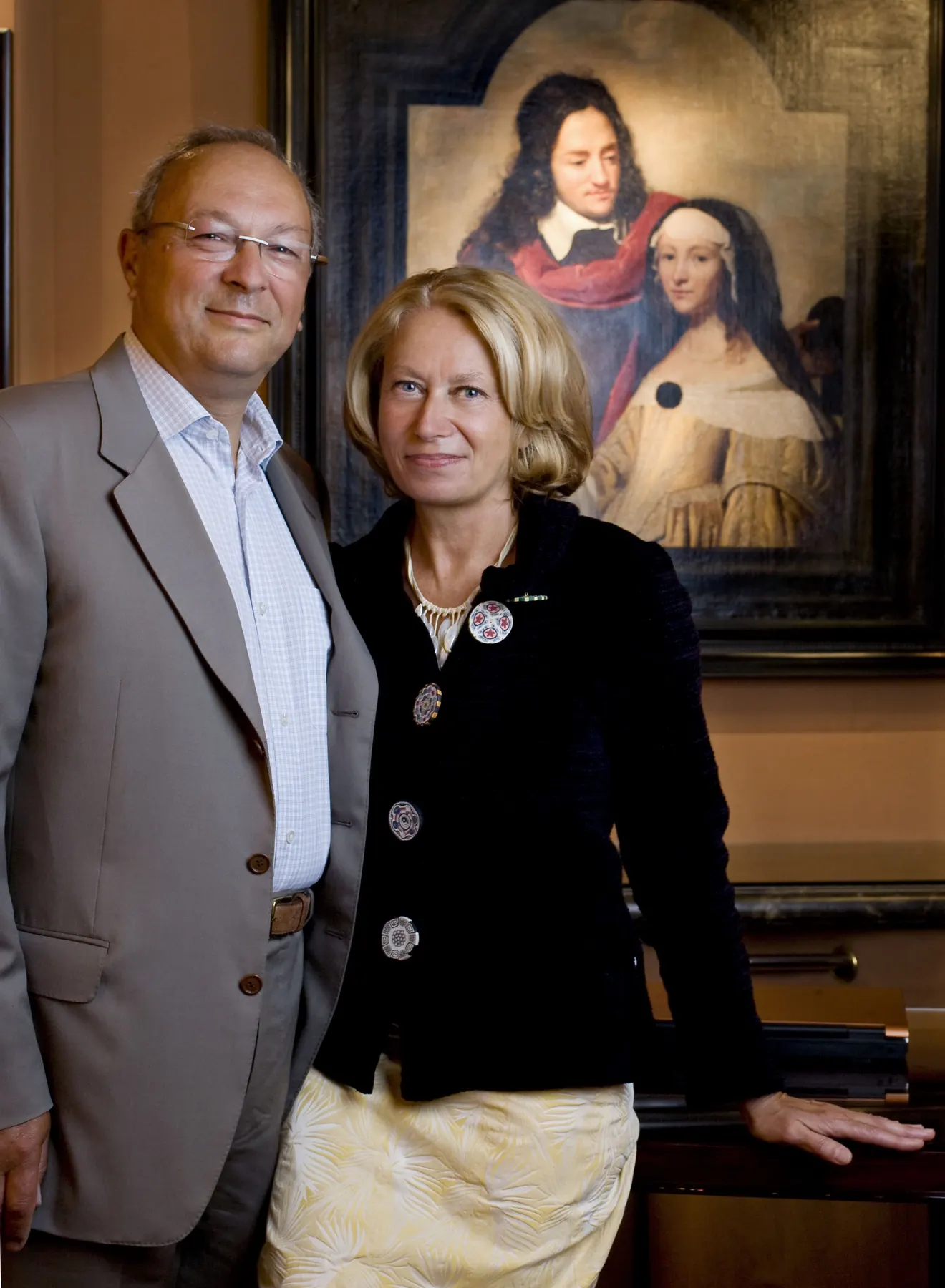 Claude Vittet et son épouse dans leur galerie