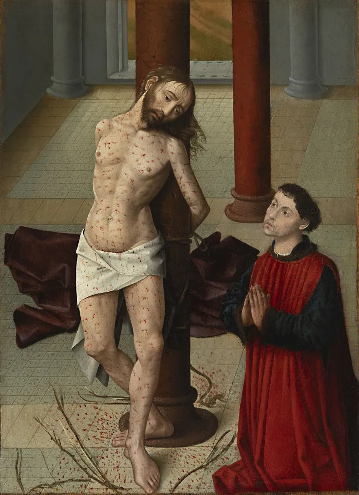 Scène religieuse du Christ à la colonne